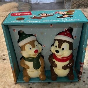 Disney Festive Chip and Dale Shakers with Red and Green Accents